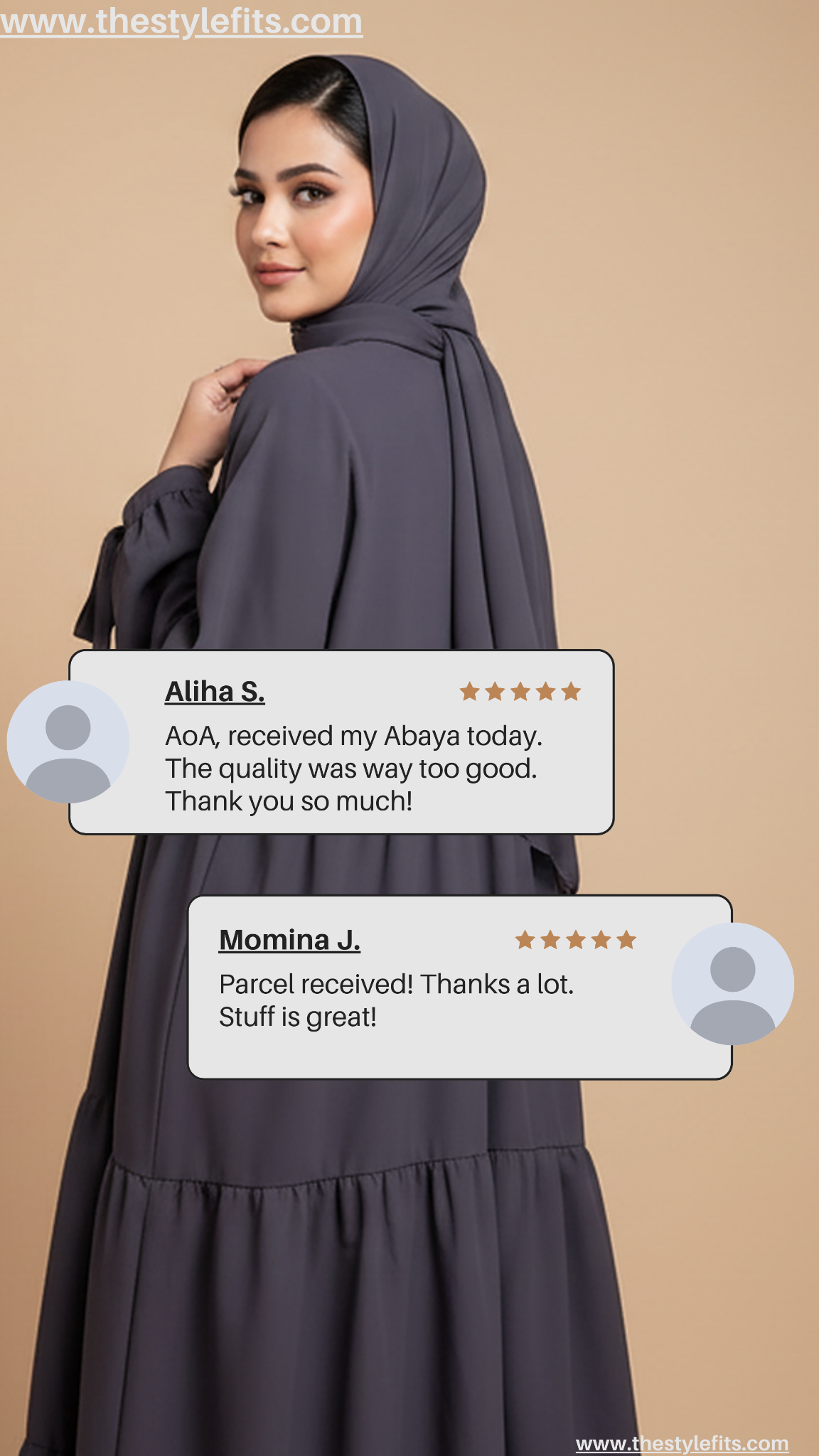 Stylefits Facebook ad: Premium Modest Wear, Order Now