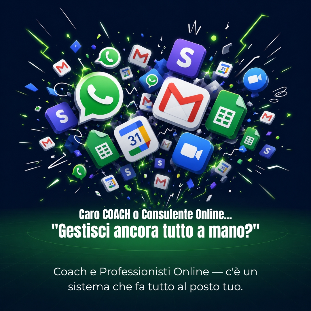 Koachify Suite Facebook ad: Stai pagando Kajabi, Calendly, ActiveCampaign, Zoom…