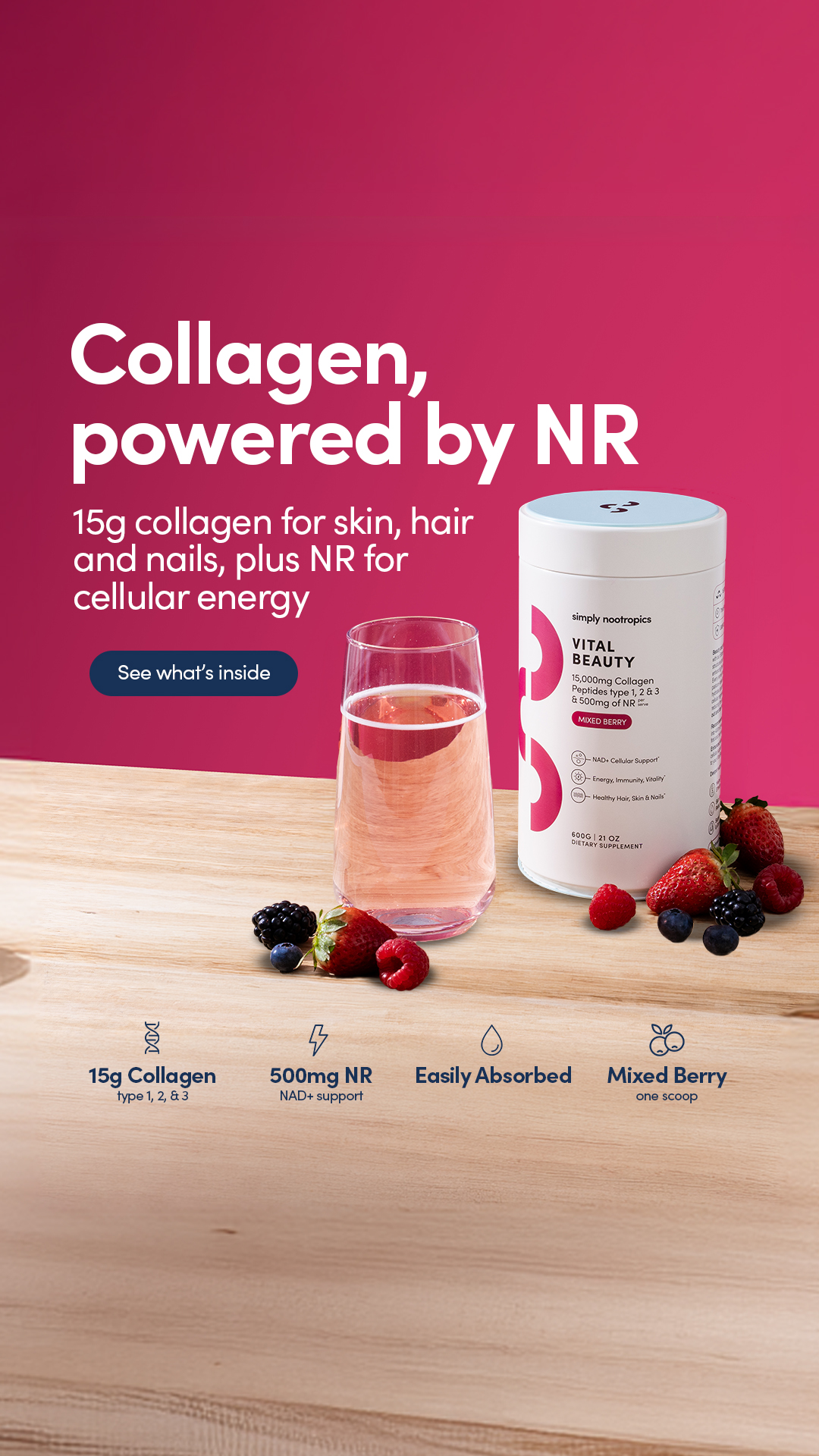 Simply Nootropics Facebook ad