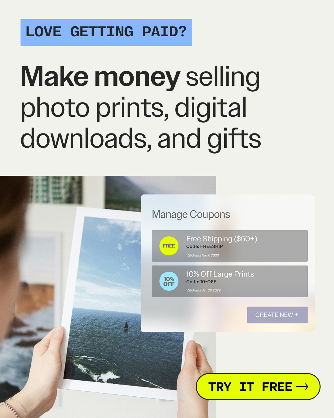 SmugMug Facebook ad