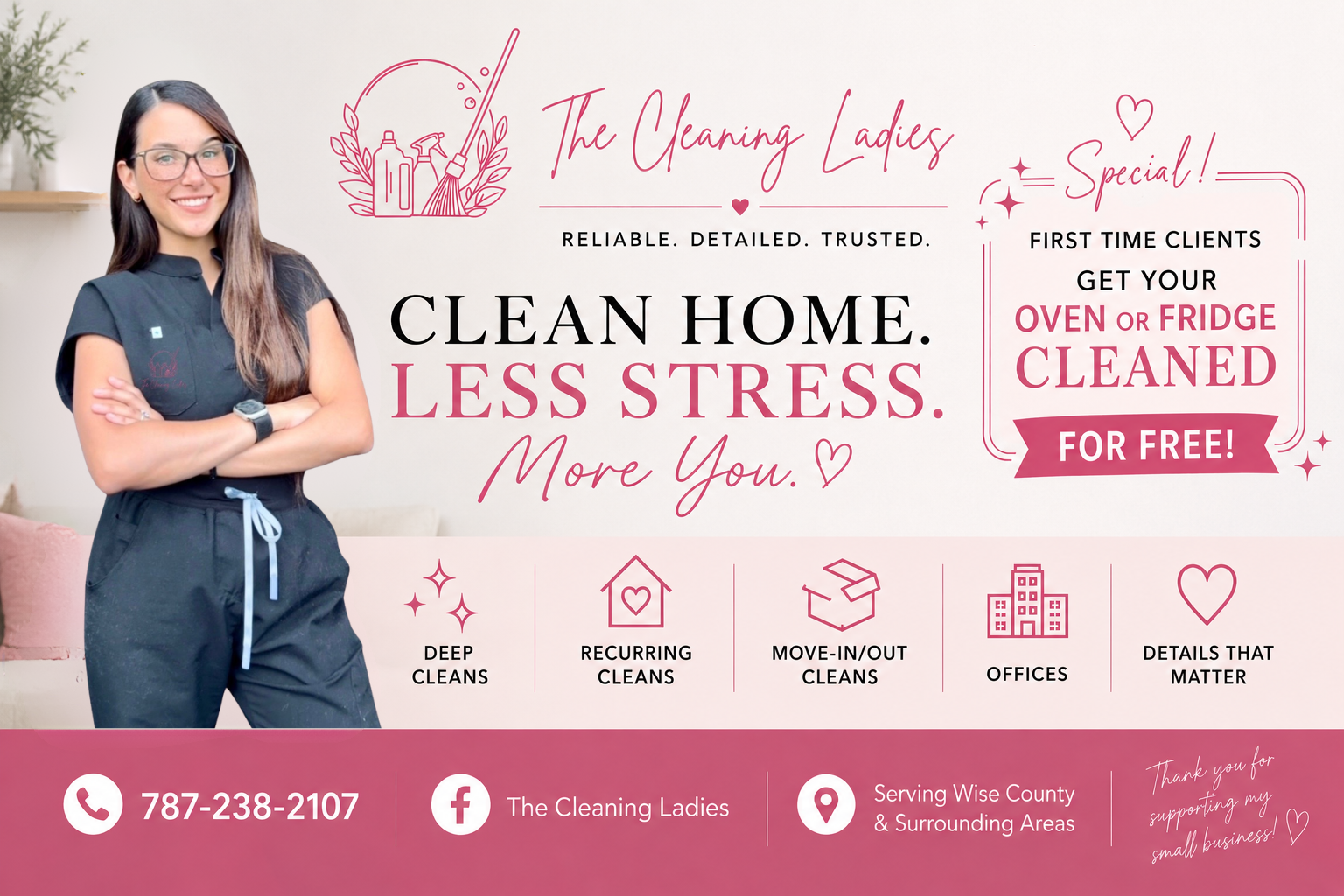 The Cleaning Ladies Facebook ad
