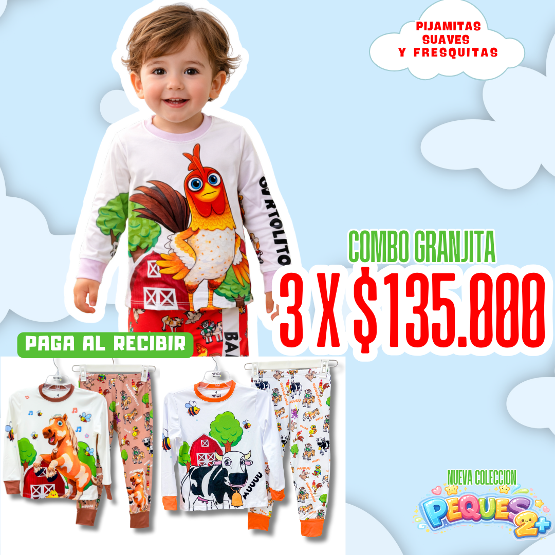 bhkids_ Facebook ad: 3 pijamitas por $135.000