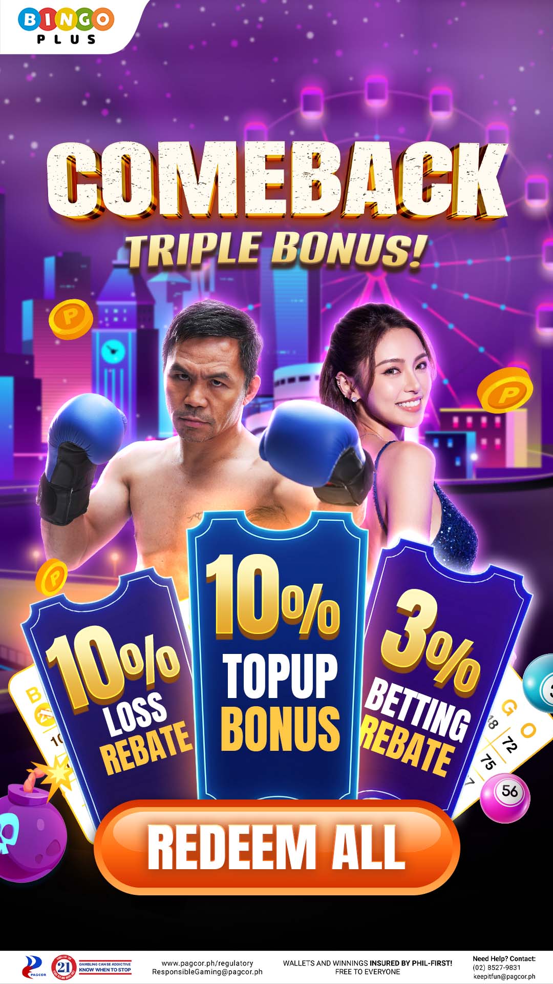 BingoPlus Facebook ad