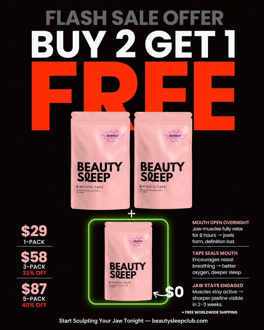 Beauty Sleep Facebook ad
