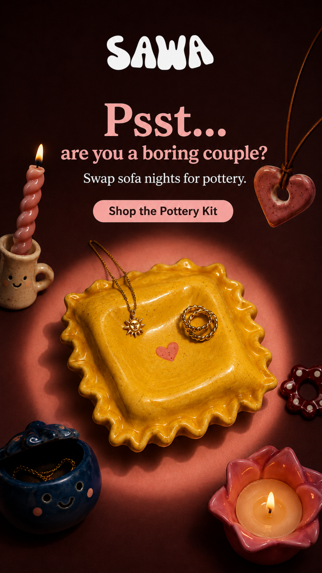 SAWA Studio Facebook ad: Your New Favourite Date Night