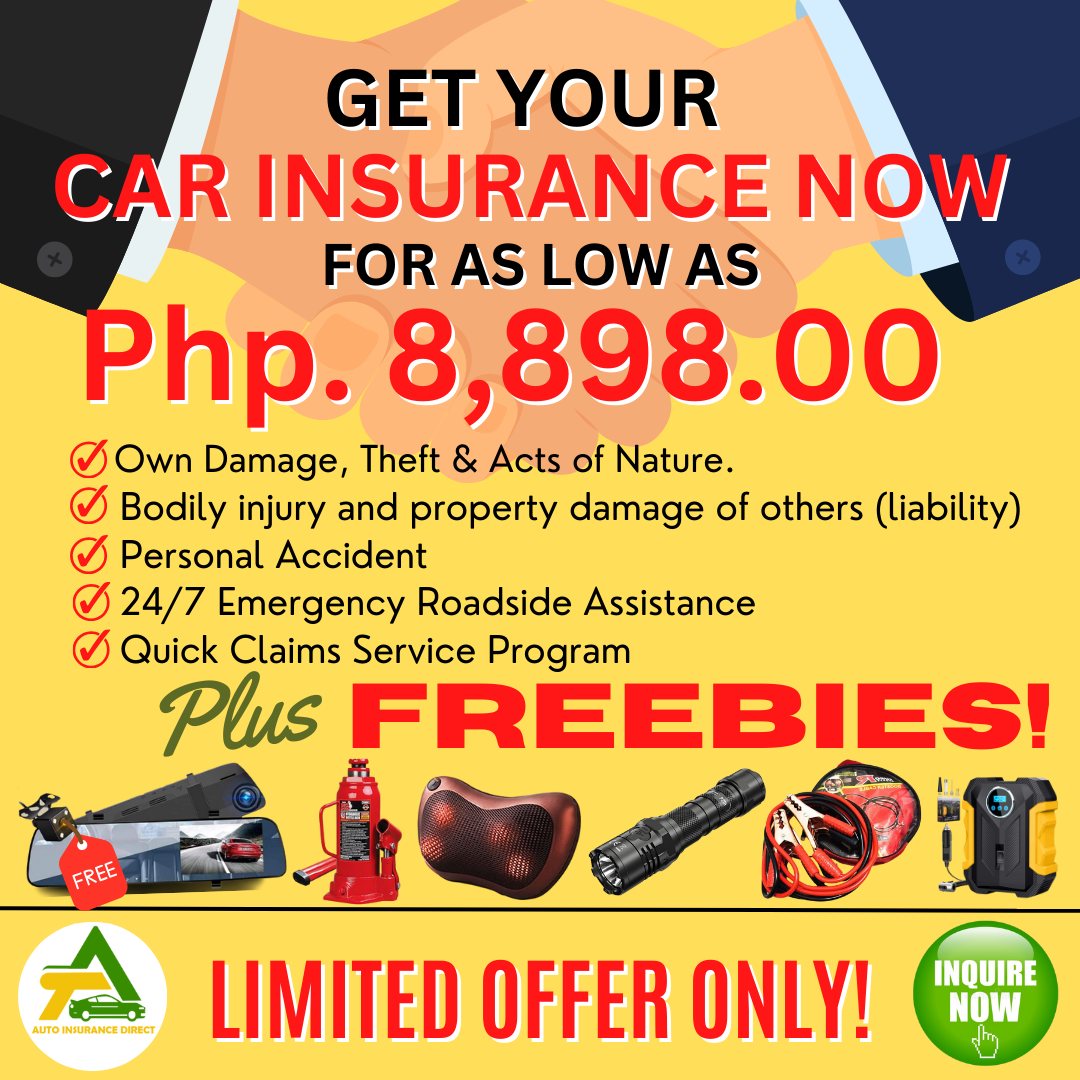 Auto Insurance Direct Facebook ad: GET YOUR CAR INSURANCE NOW!