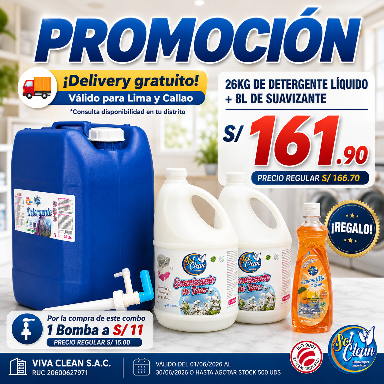 Sol Clean Perú Facebook ad: Chatea con nosotros