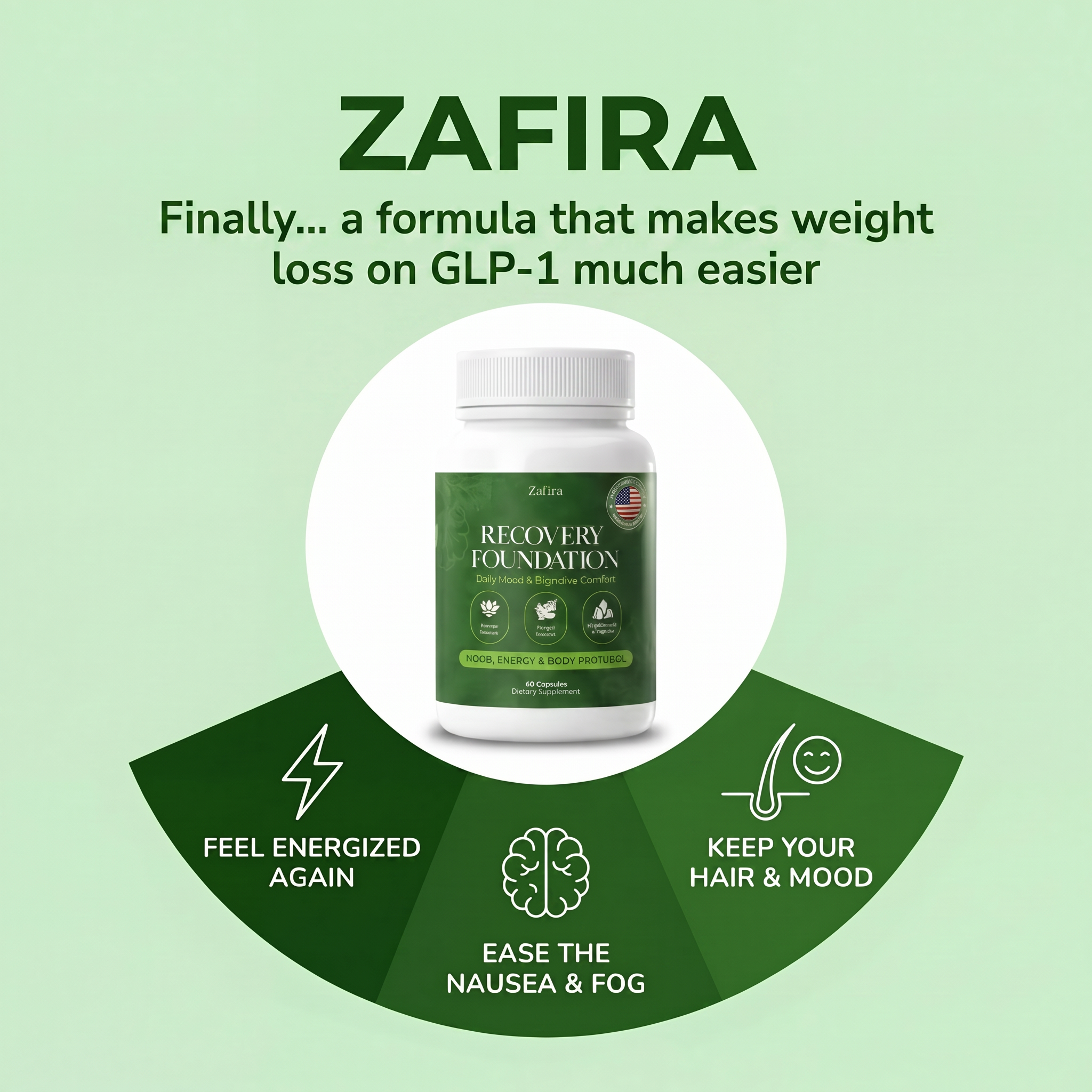 Zafira Organics. Facebook ad