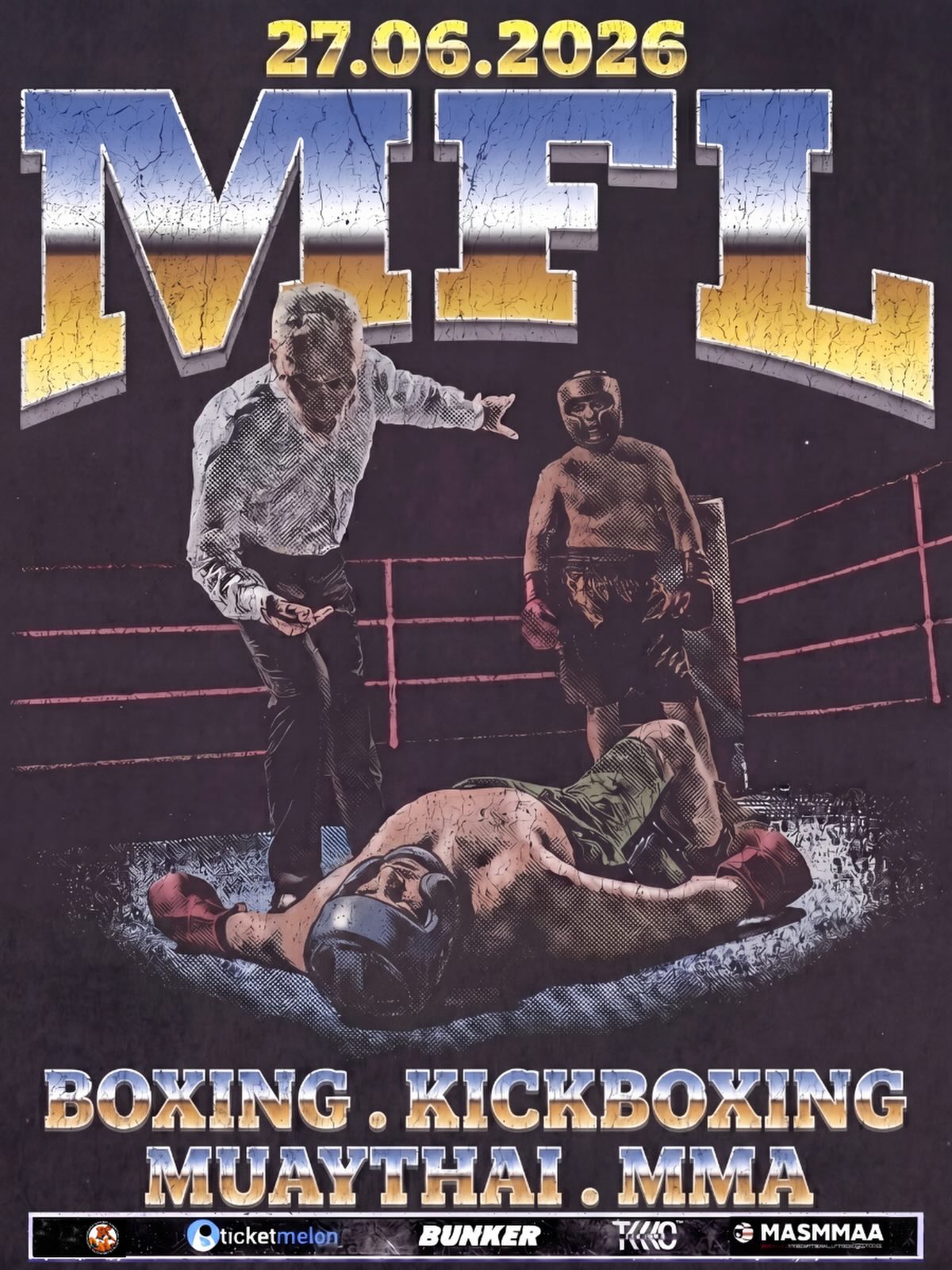 Malaysian Fight League Facebook ad: MFL RETURNS, THIS JUNE 27TH