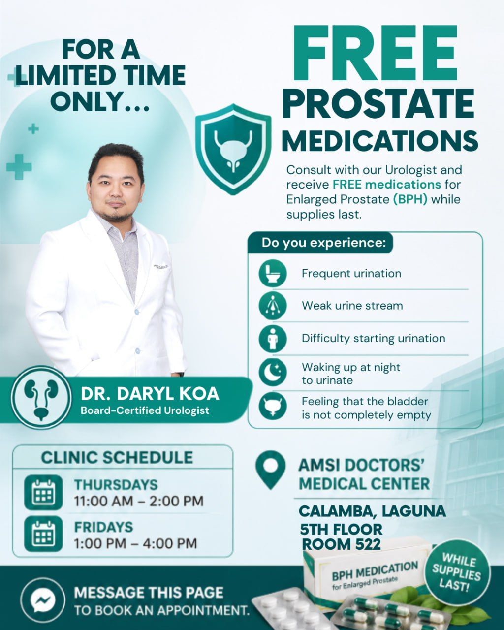 Prostate and Kidney Stone Specialist - Doc DK Urology Facebook ad: LIMITED STOCKS ONLY!
