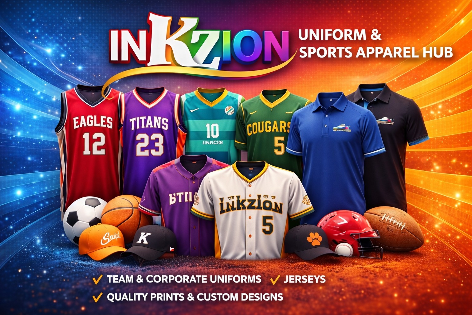 Inkzion Uniform & Sports Apparel Hub Facebook ad
