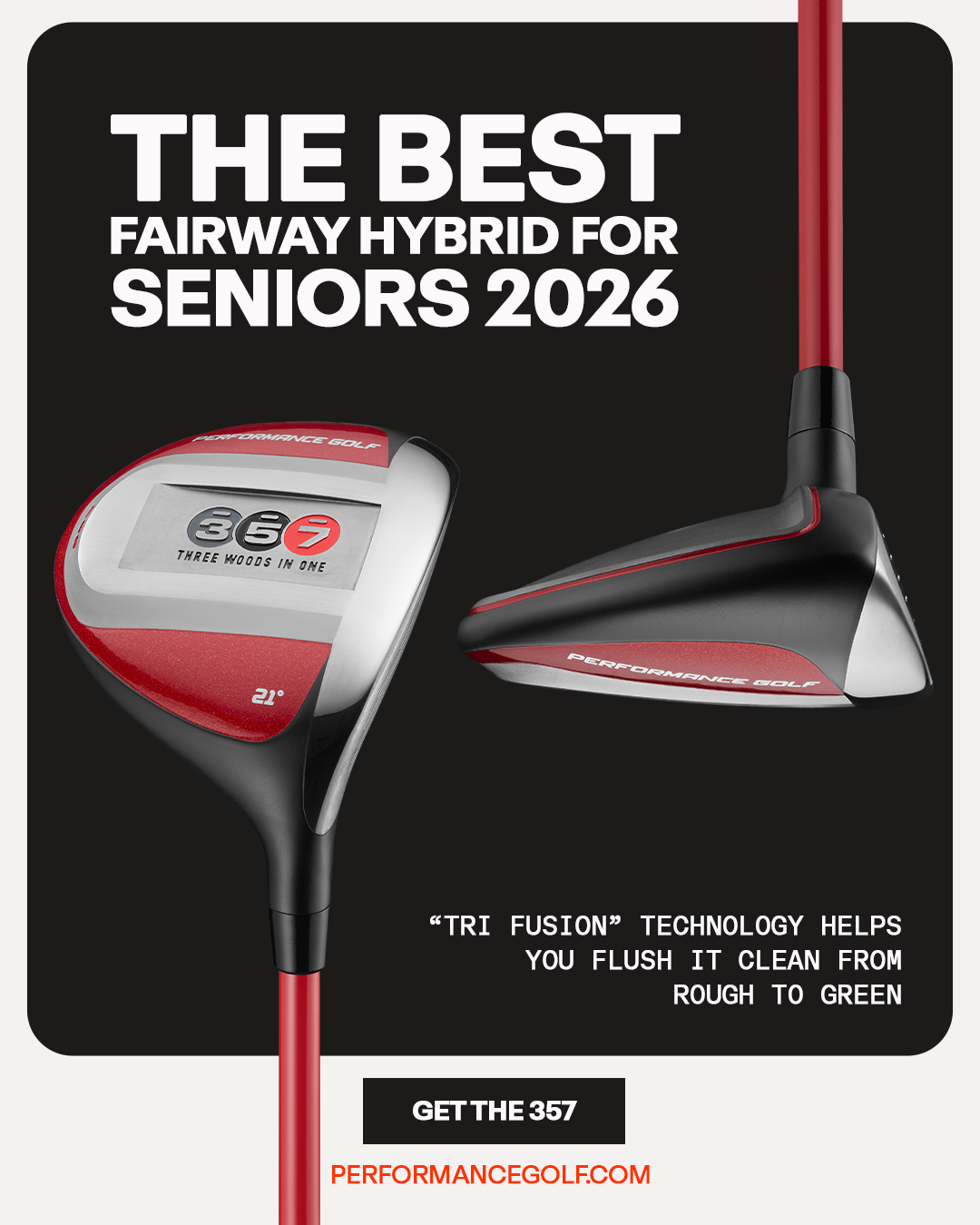 Performance Golf Facebook ad