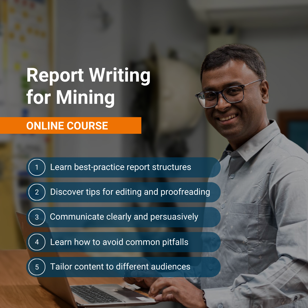 AusIMM Facebook ad: Report Writing for Mining Associate Certificate Course…