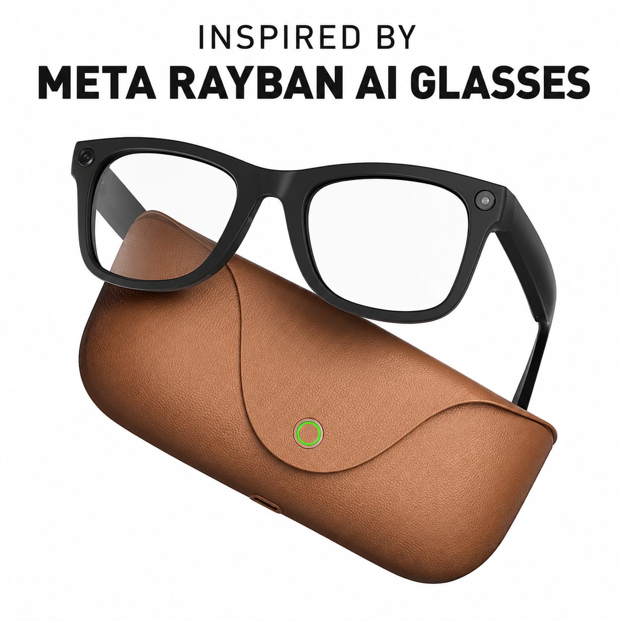 IamDtech Facebook ad: AI GLASS WITH REAL CASE