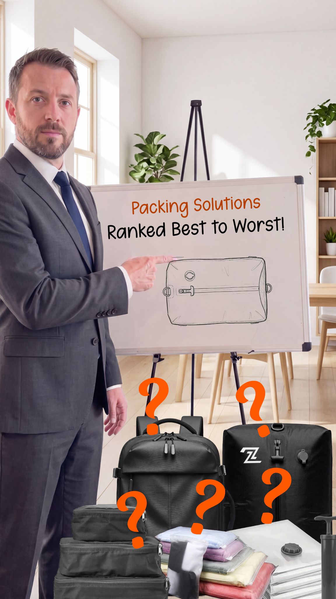 Travel With Frank Facebook ad: Best Space-Saving Bag 2026!