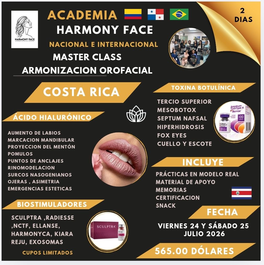 Clínica Harmony Face Facebook ad: Hola Costa Rica Venimos con esta Master Class…