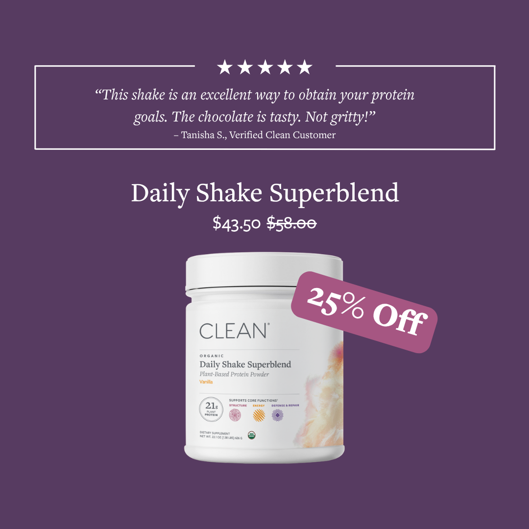 Clean Program Facebook ad: Everyday Nutrition, 25% Off.