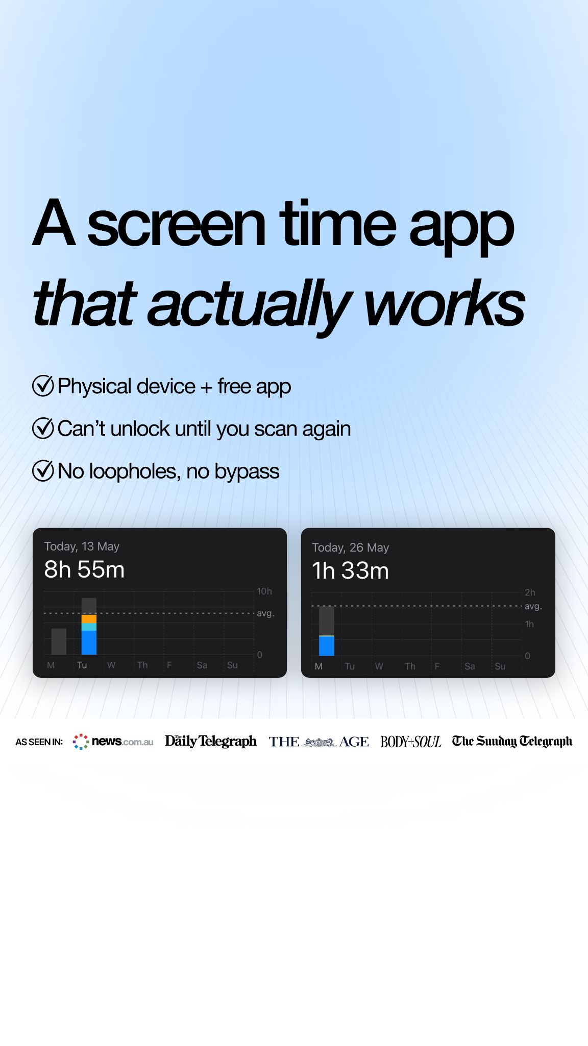 NowLocked - Less Screen Time Facebook ad
