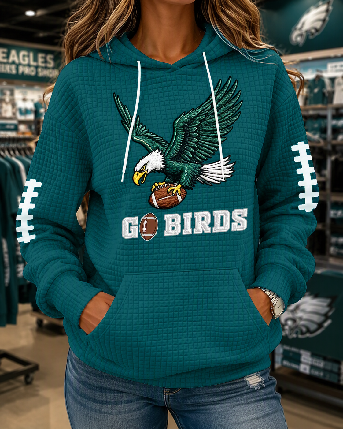 USA Game Day Jersey Supply · Built to Victory Facebook ad: Made in Philadelphia Officially Authentic Jersey