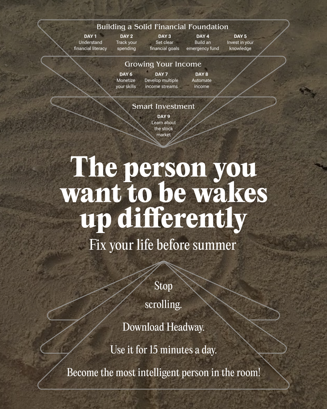 Headway App Facebook ad