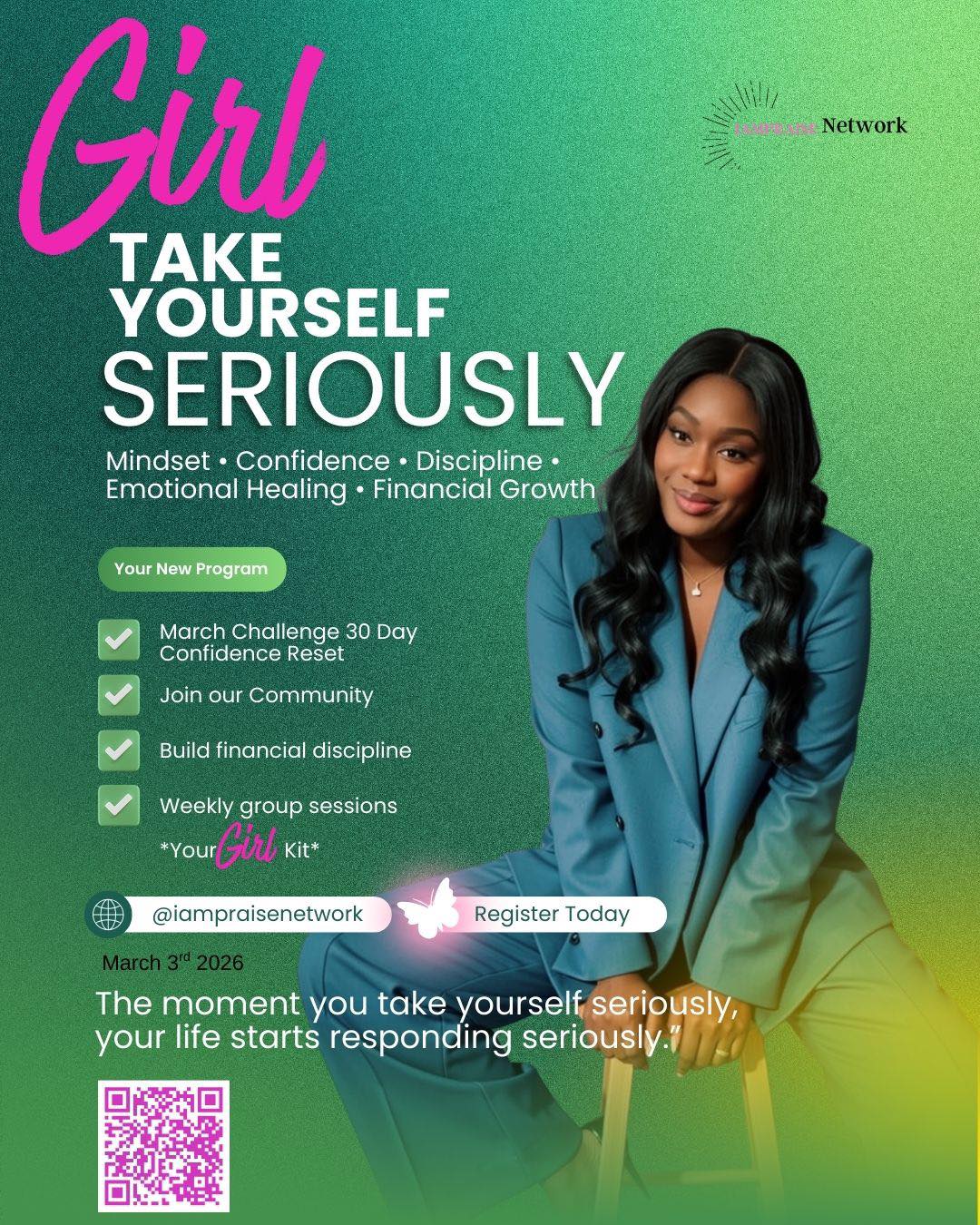 Praise L Pitchford Facebook ad: Launching March 3rd at 7PM EST