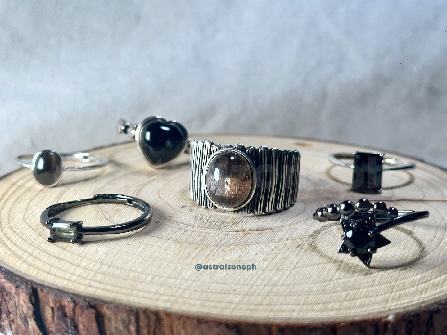 Astralzoneph Healing Crystals & Natural Gemstones Facebook ad: Black Crystals s925 sterling silver Collection & New…