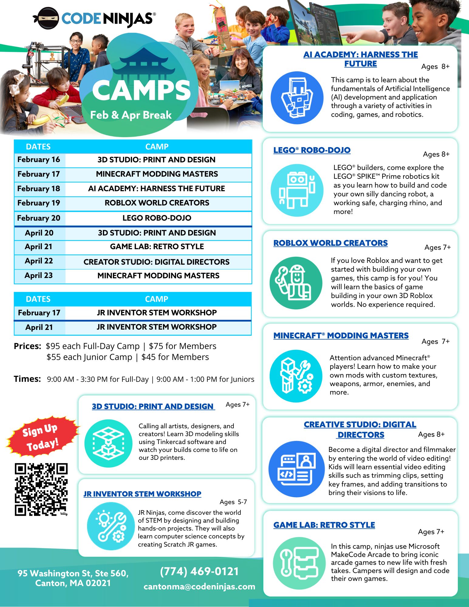 Code Ninjas Canton Facebook ad: Coding Camps For Kids in - Canton (Canton (MA)) | Code…