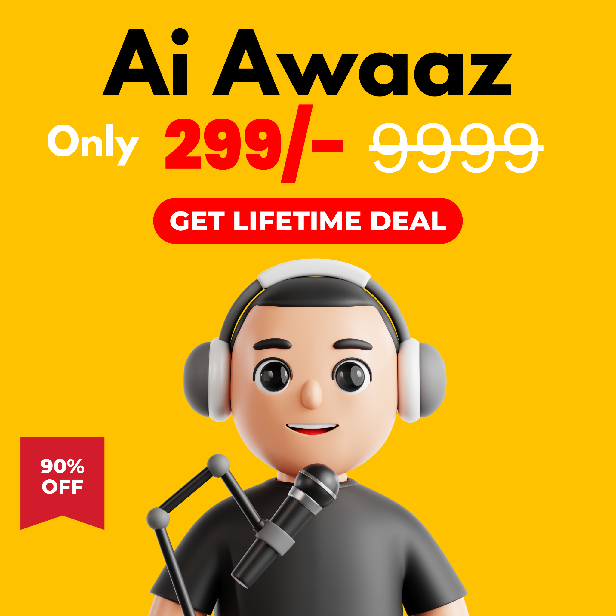 Toolsmize.in Facebook ad: Transform Text to Natural Voice Instantly!
