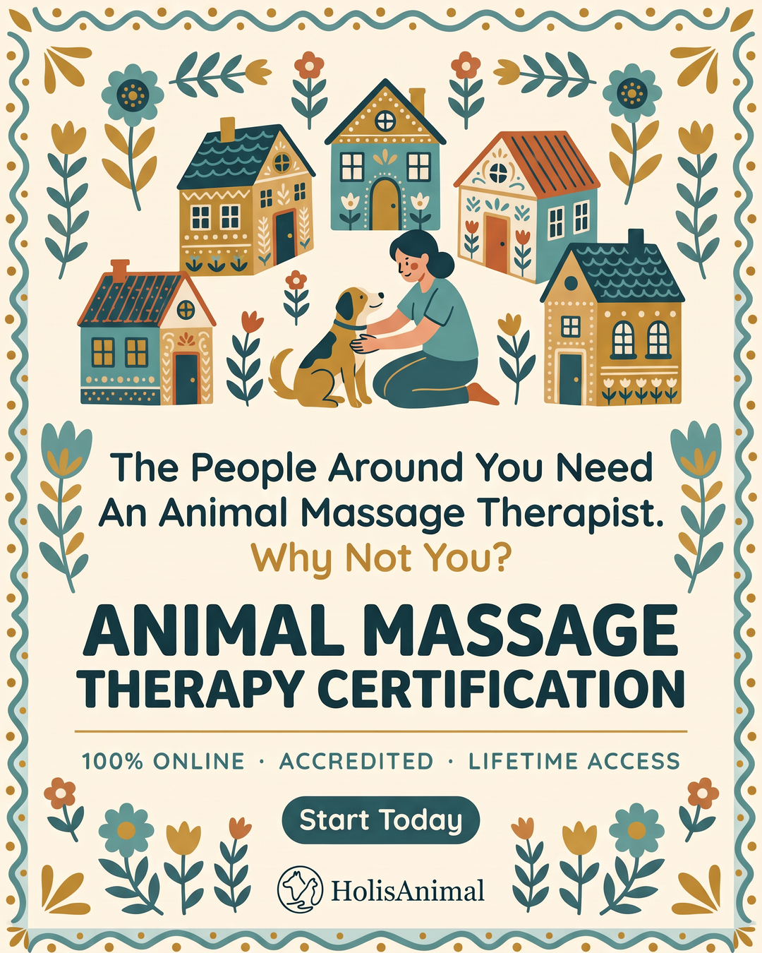 HolisAnimal Facebook ad: NEW: Animal Massage Therapy