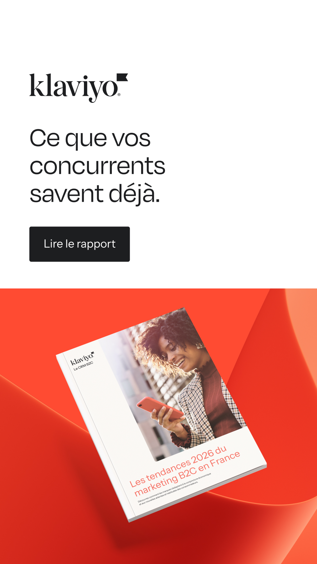 Klaviyo Facebook ad