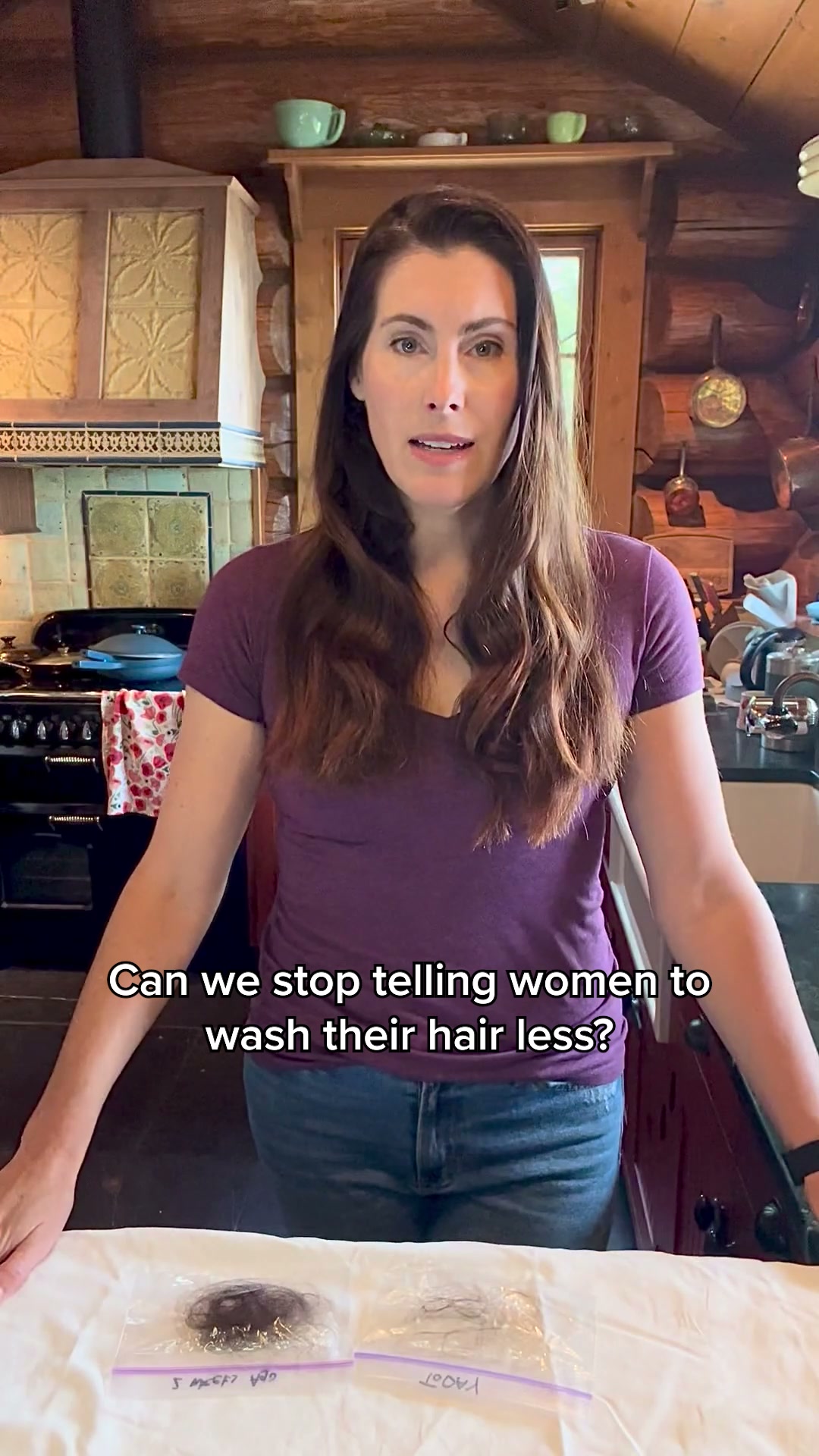 Donna's Chair Facebook ad: Less shedding and fuller hair