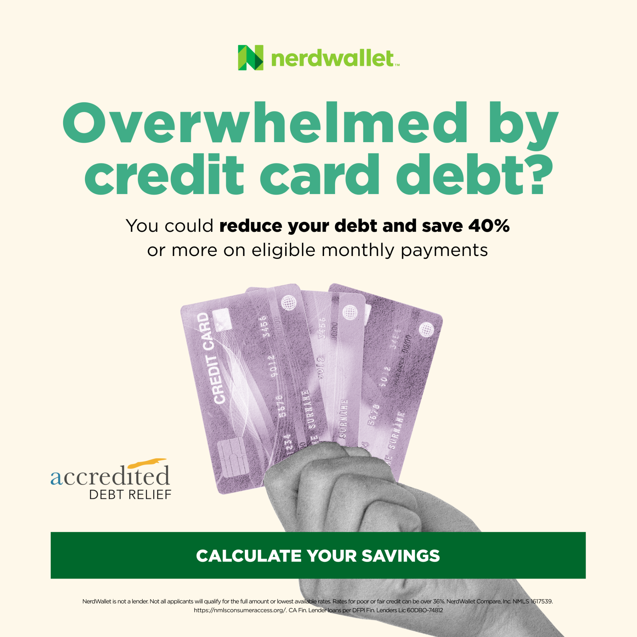 NerdWallet Facebook ad