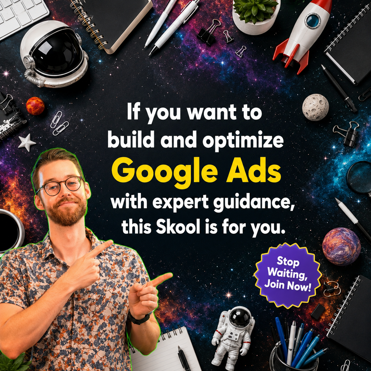 Skool Facebook ad