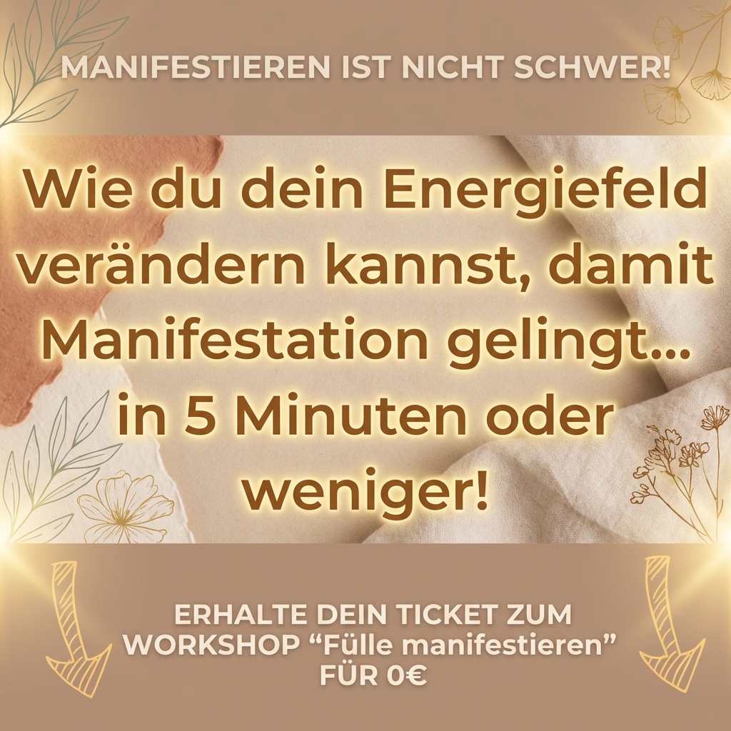 New Energy Queen Facebook ad: Zum gratis Workshop Fülle Manifestieren