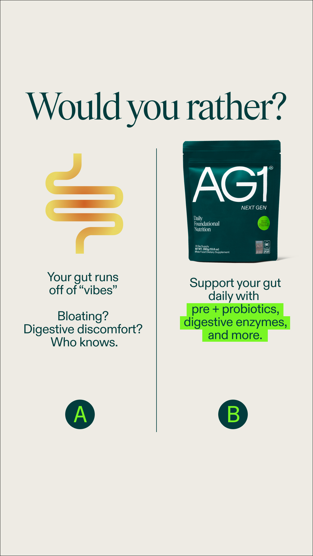 AG1 by Athletic Greens Facebook ad