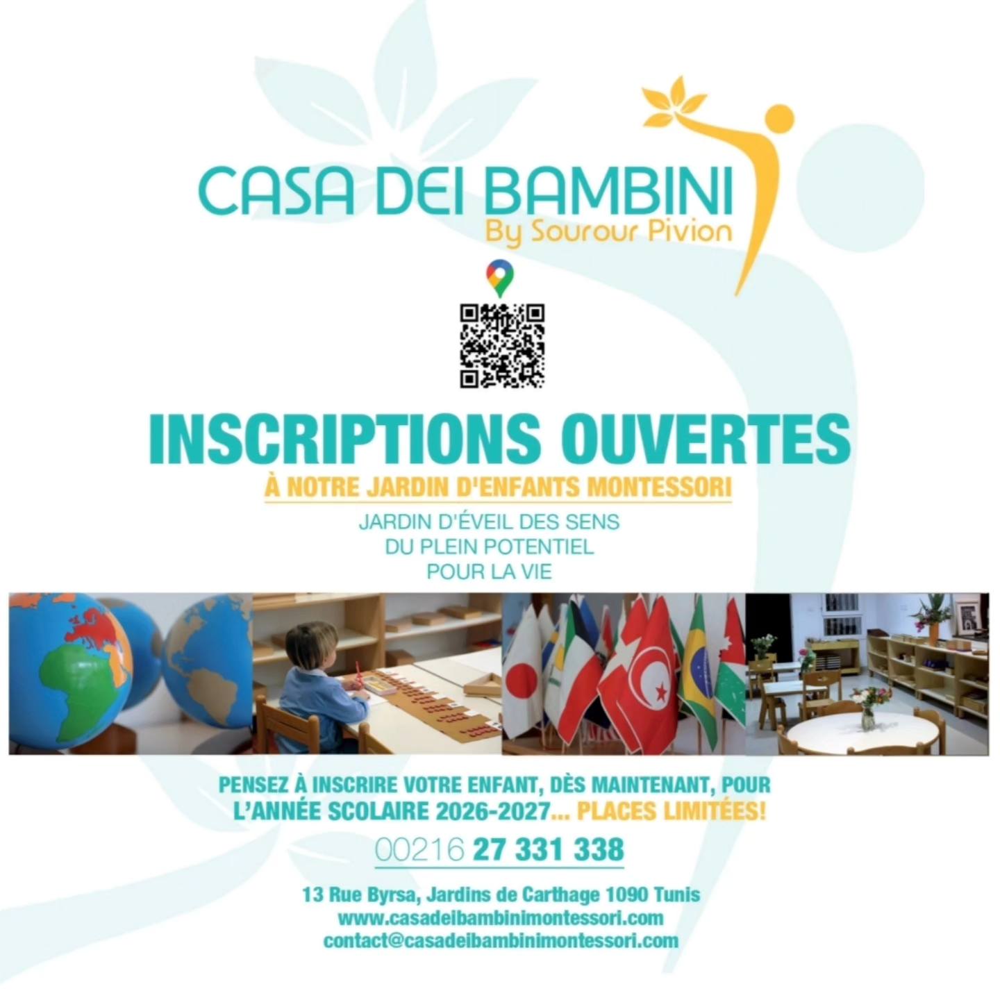 Casa Dei Bambini Facebook ad: À la Casa dei Bambini, nous croyons au…