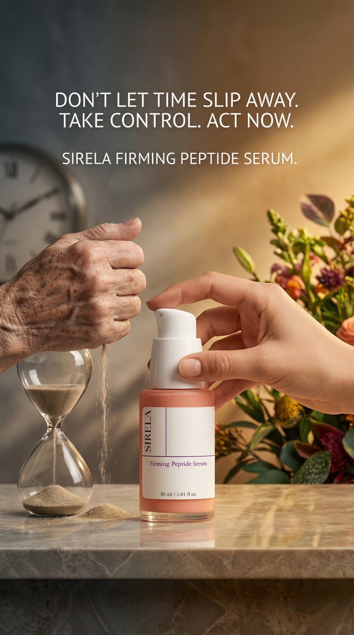 Sirela Skincare Facebook ad: Take control today!