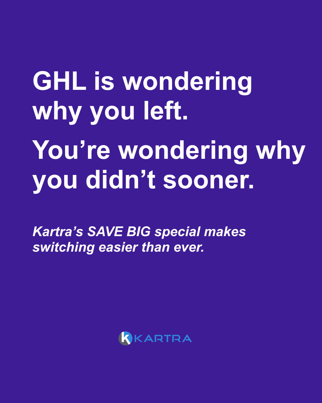 Kartra Facebook ad