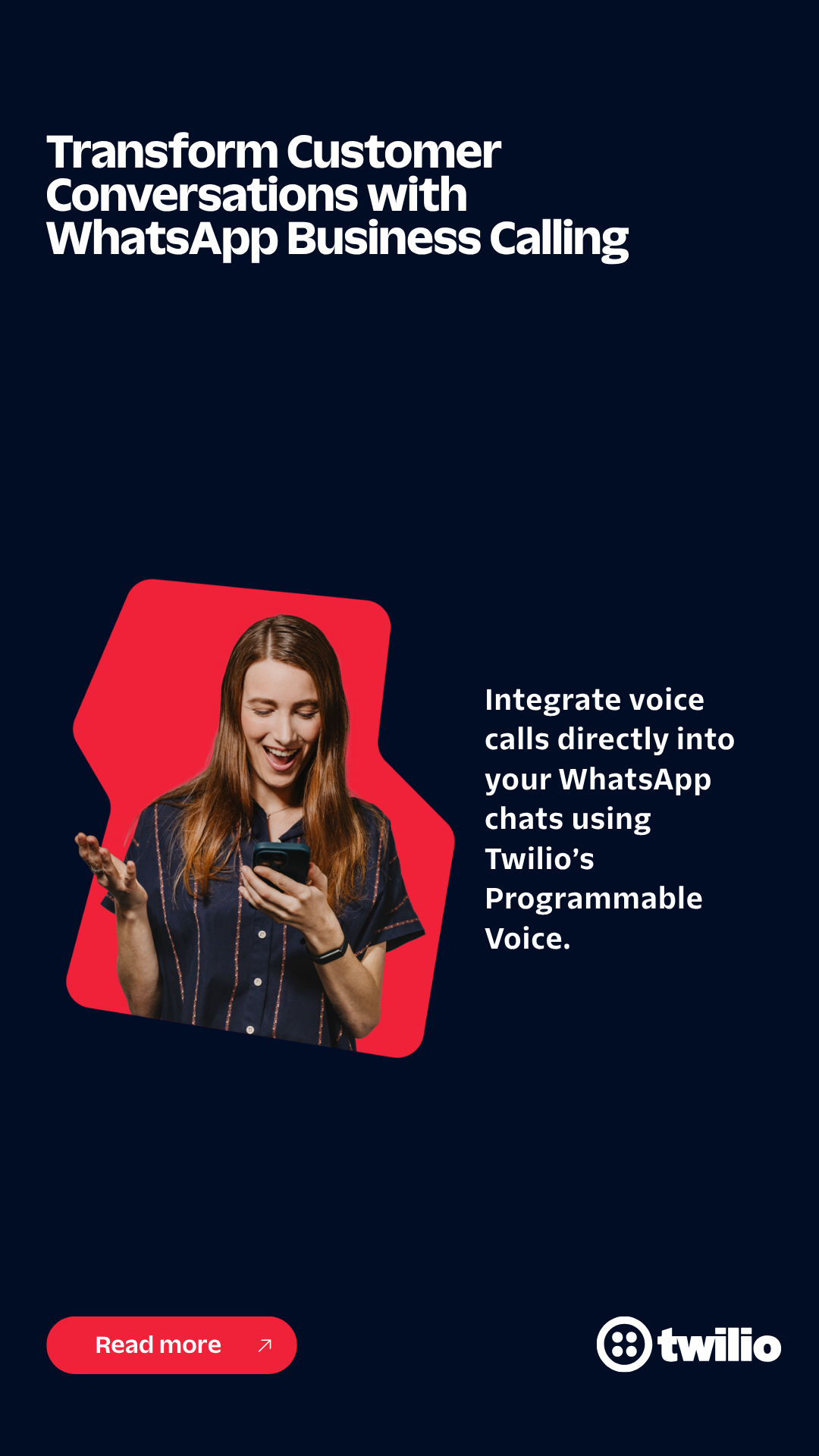 Twilio Facebook ad