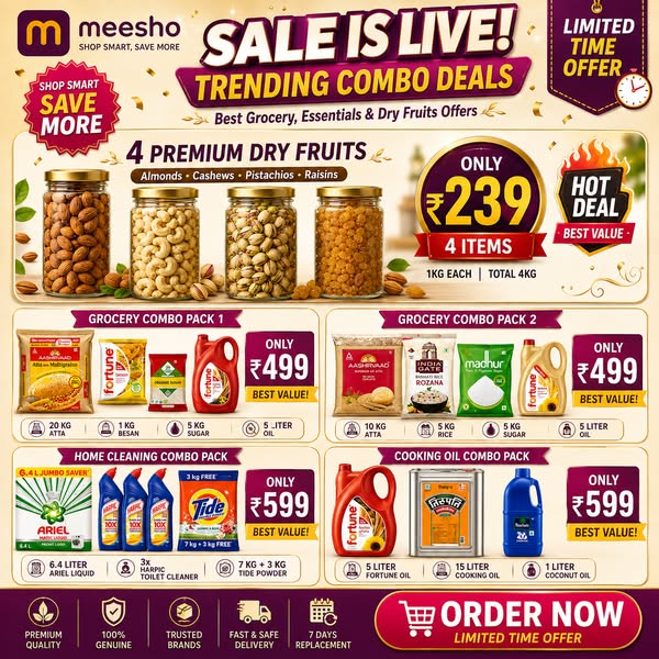 Rechzone Facebook ad: 4 KG Dry Fruits at Just ₹279