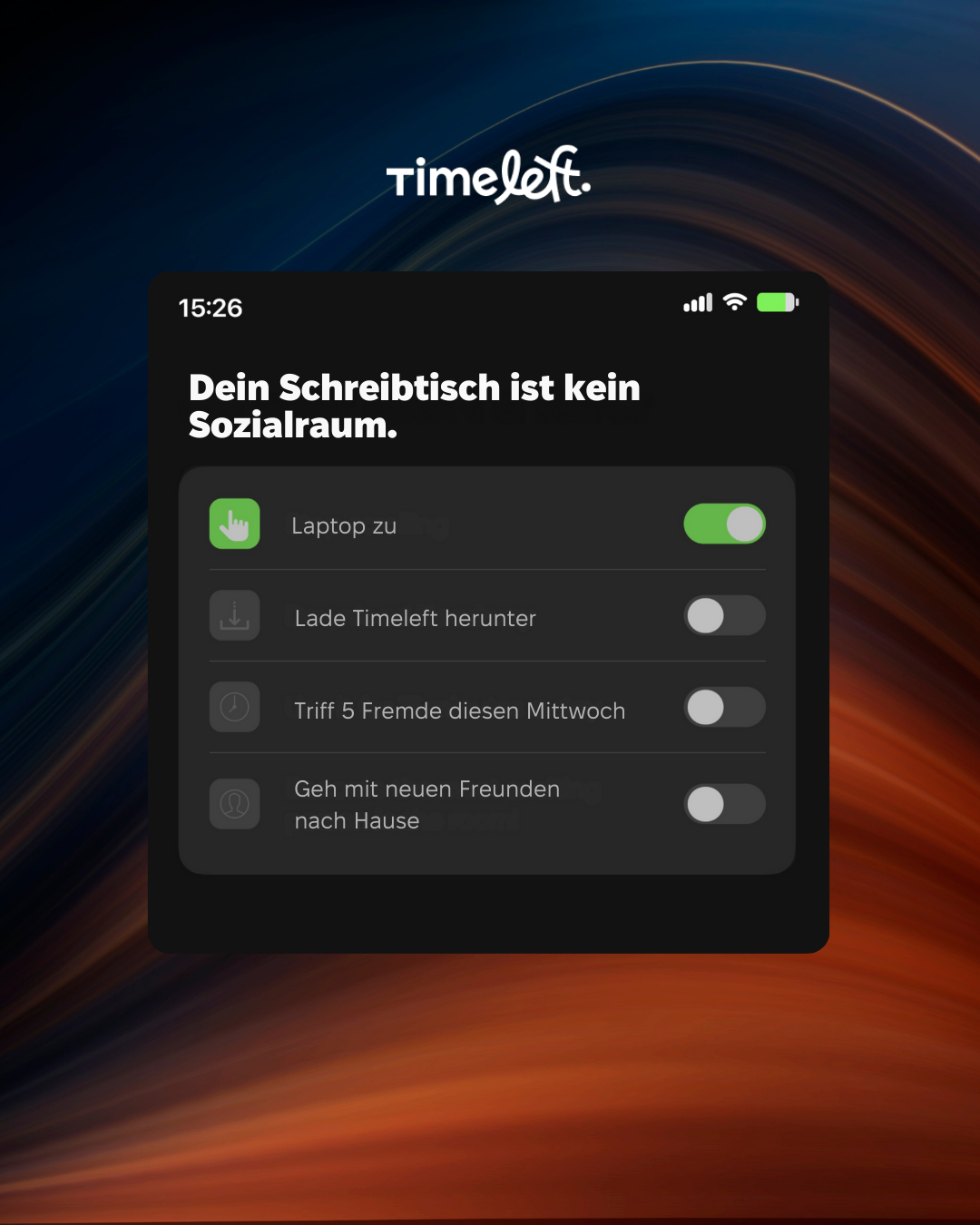 Timeleft Facebook ad