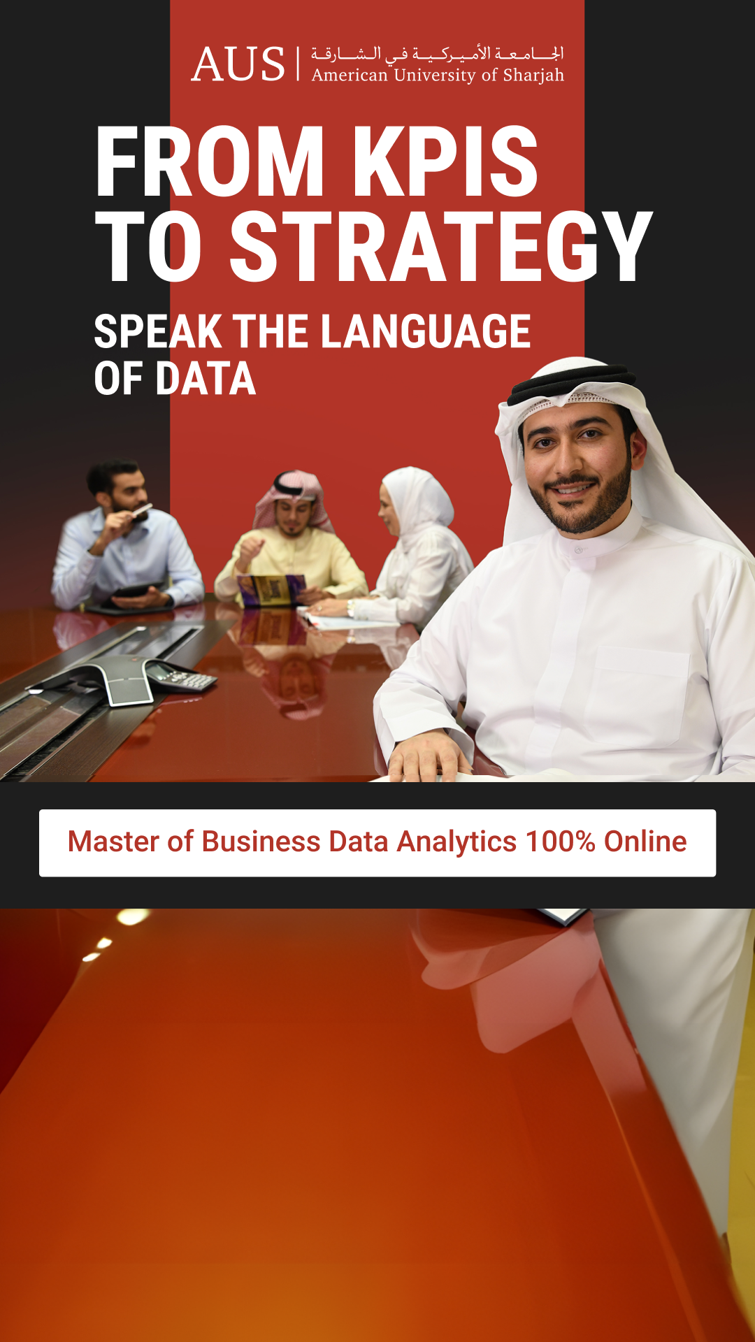 American University of Sharjah Facebook ad