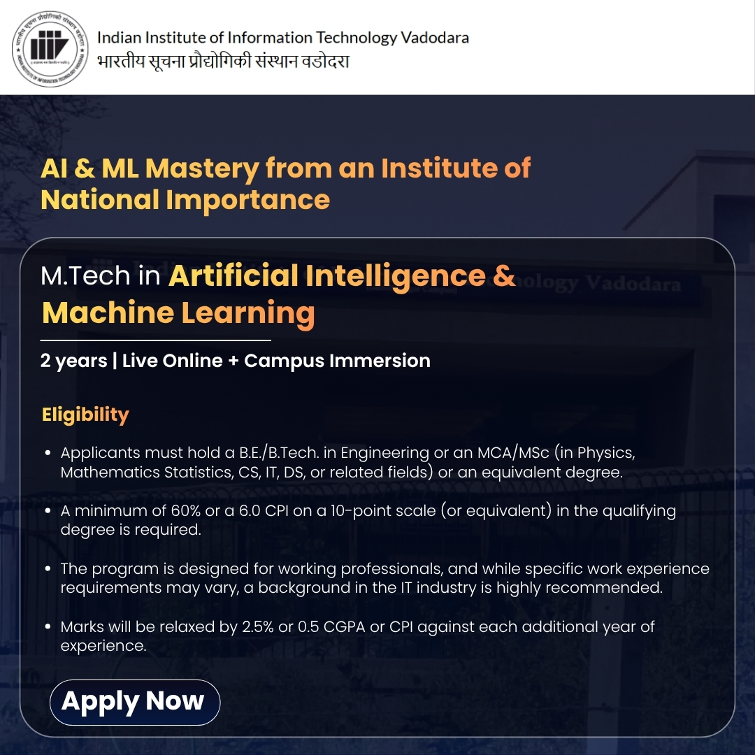 IIIT Vadodara Online Facebook ad