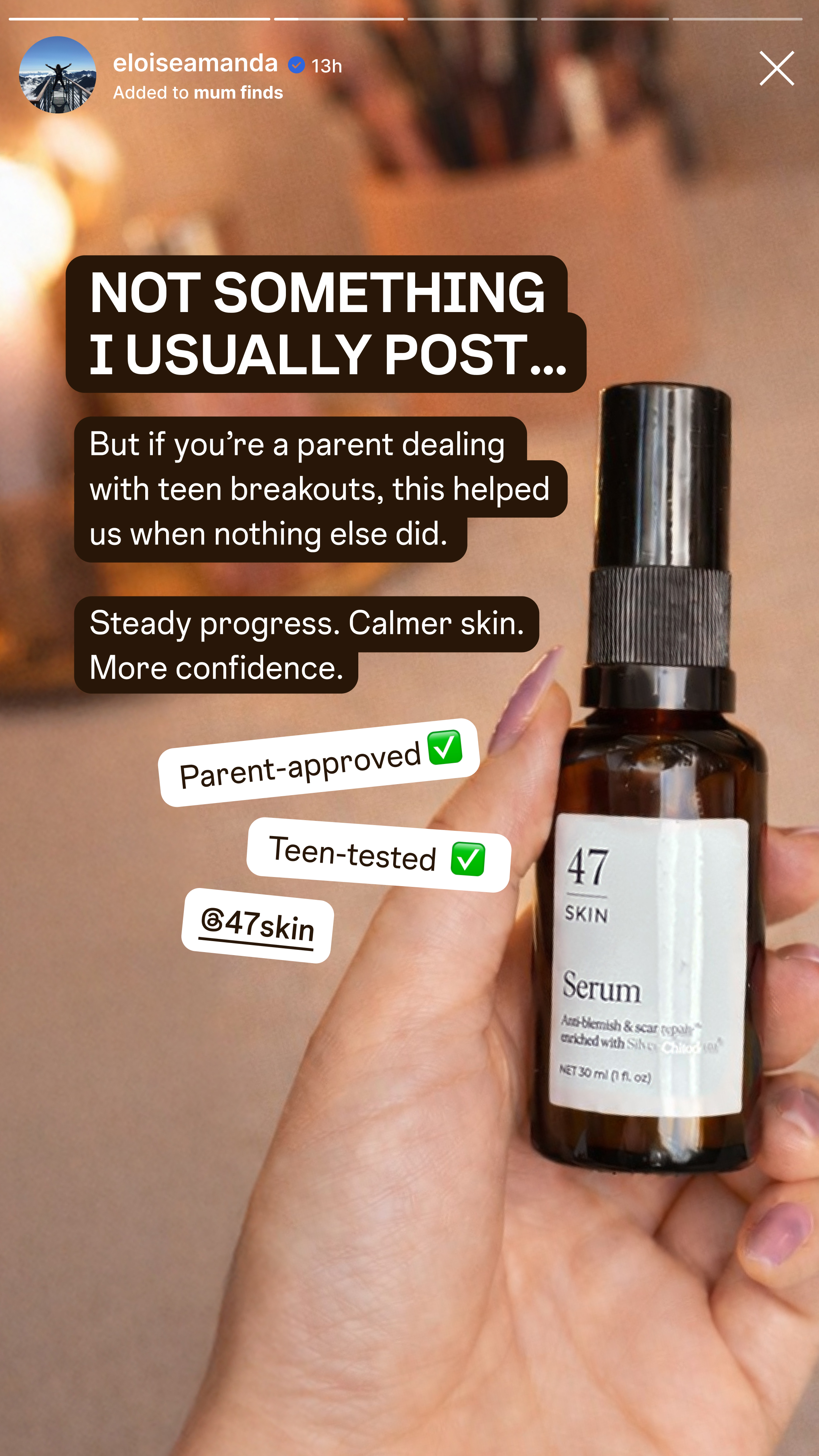 47Skin Facebook ad