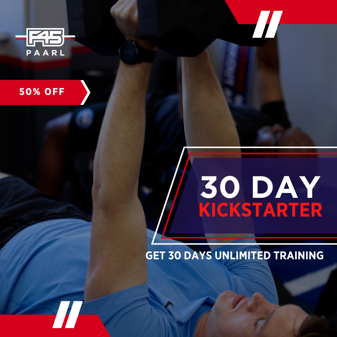 F45 Training Paarl South Facebook ad: Stop Starting Over