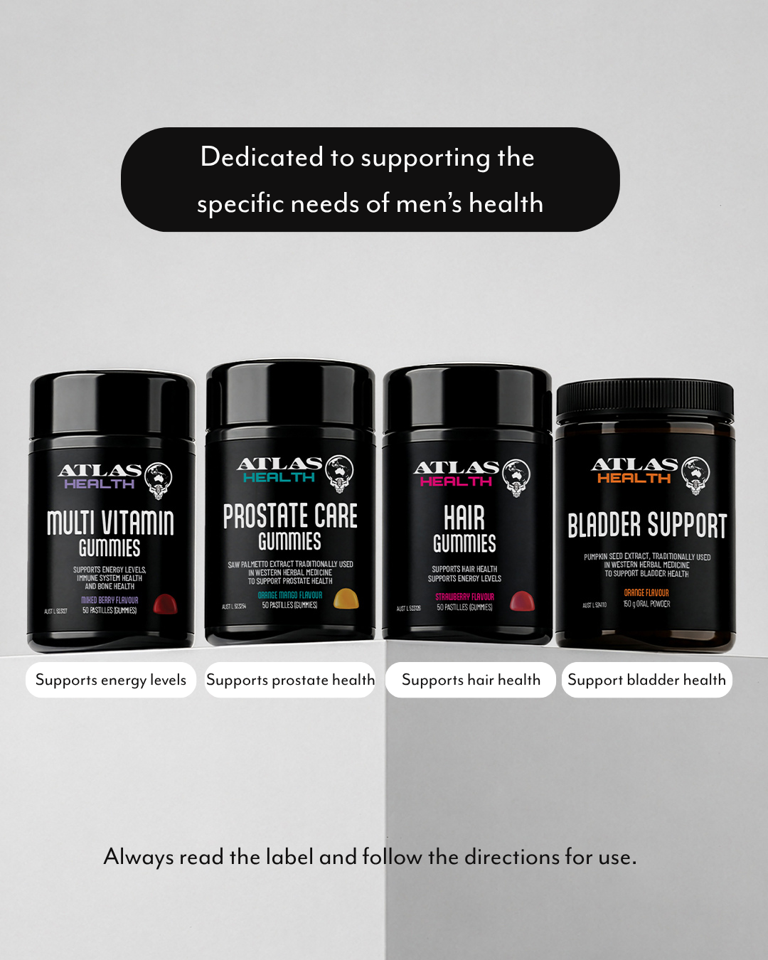 Atlas Supplements Facebook ad: Men's Health, Made Simple