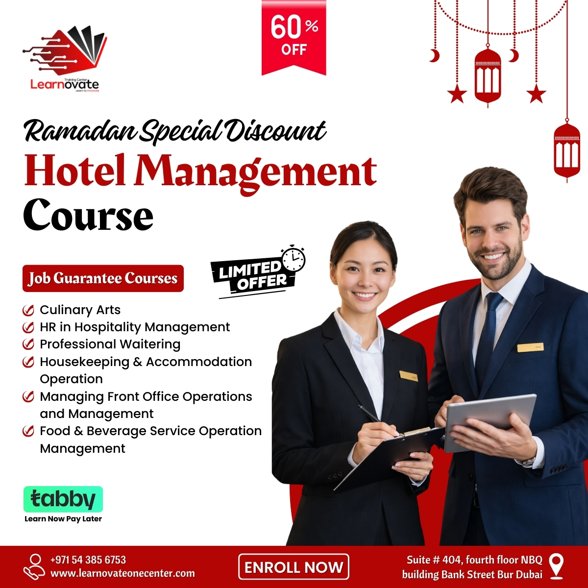 Learnovate Training Institute Facebook ad