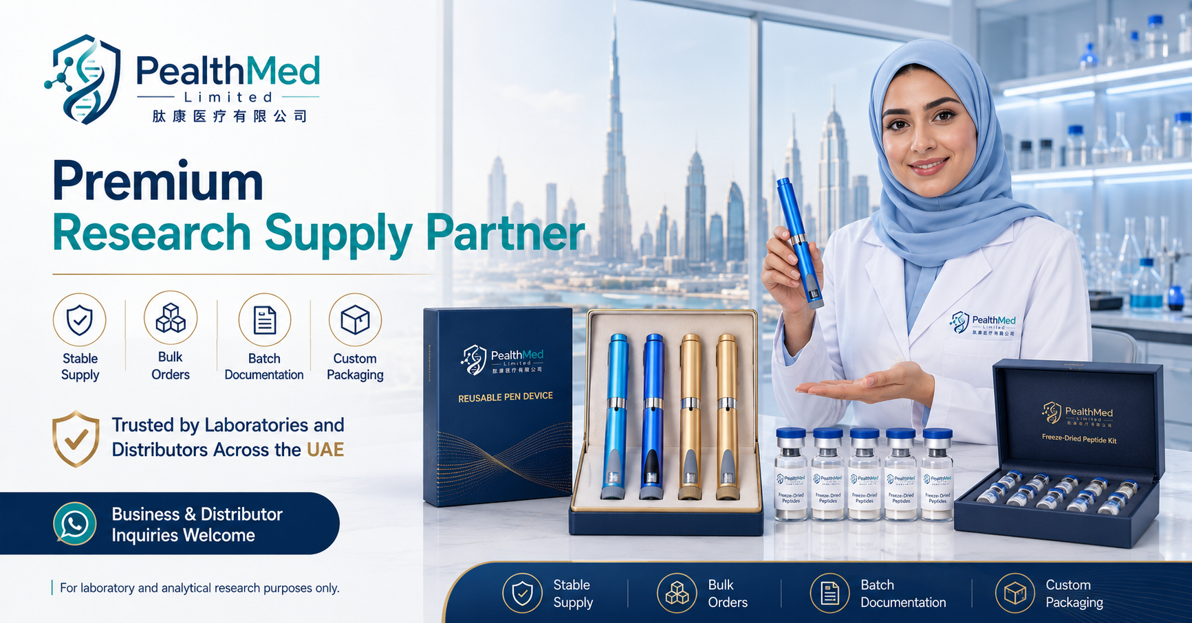 Peptide Research & Supply Facebook ad