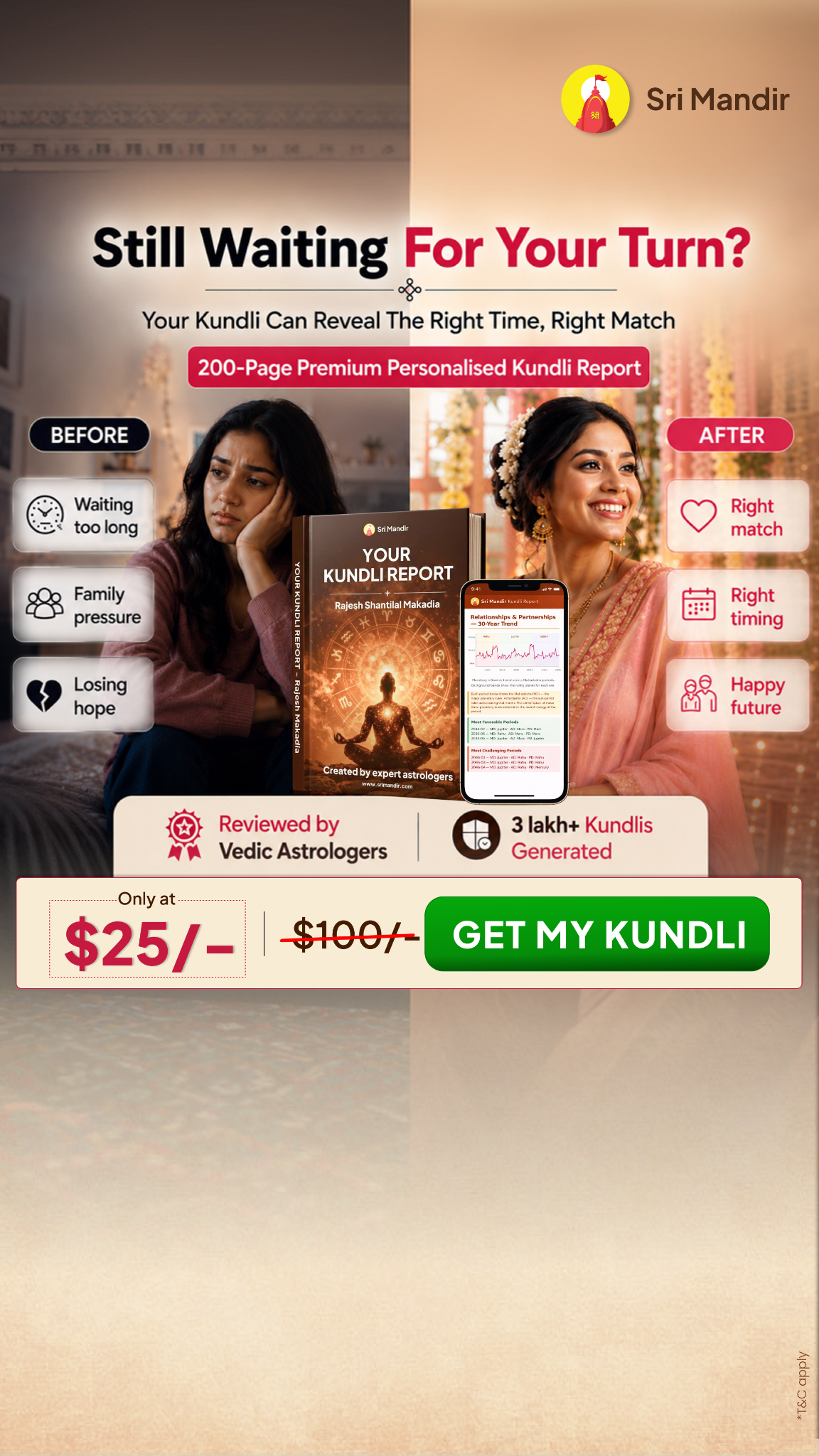 Kundli Guide by Sri Mandir Facebook ad