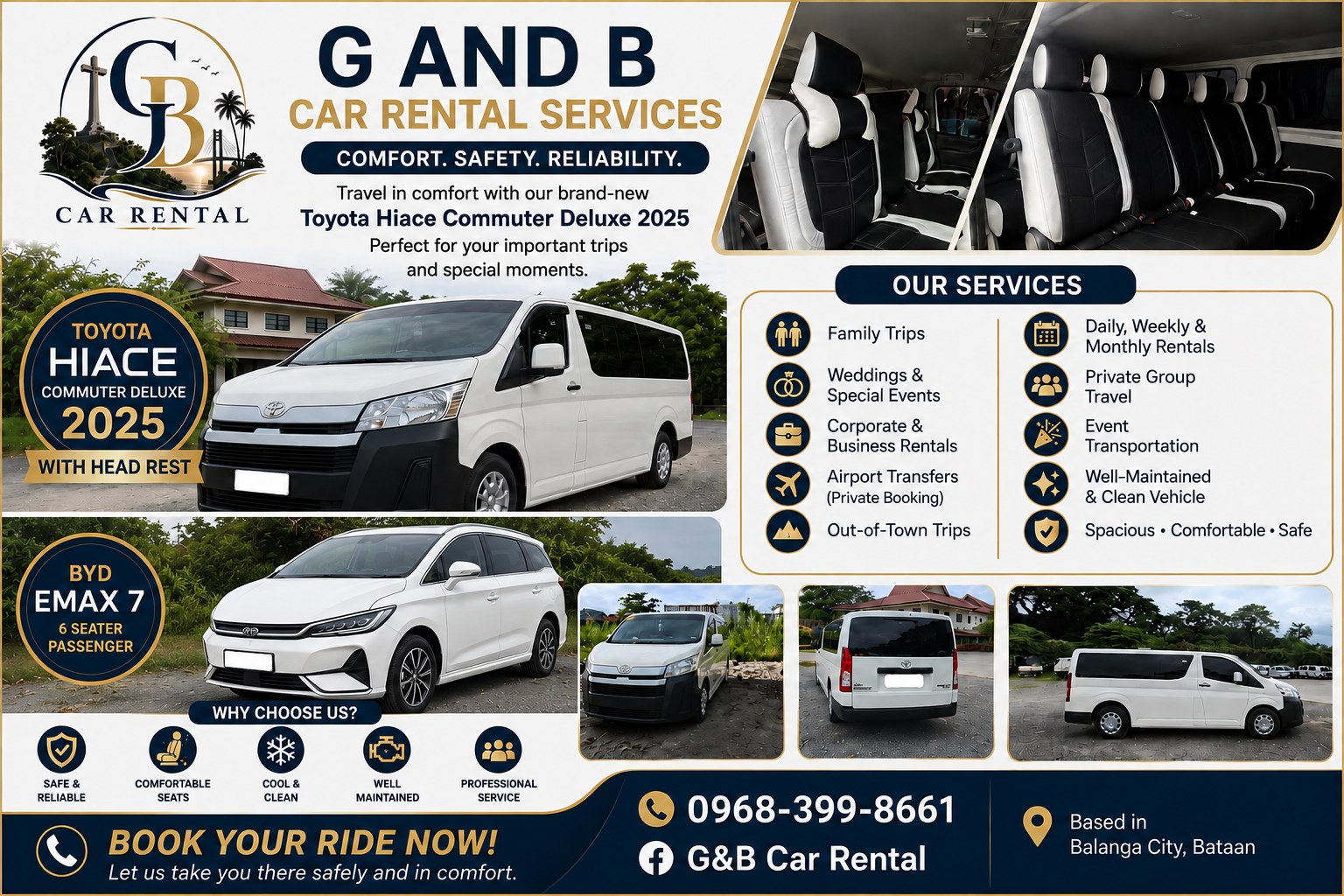 G&B Car Rental Services Facebook ad